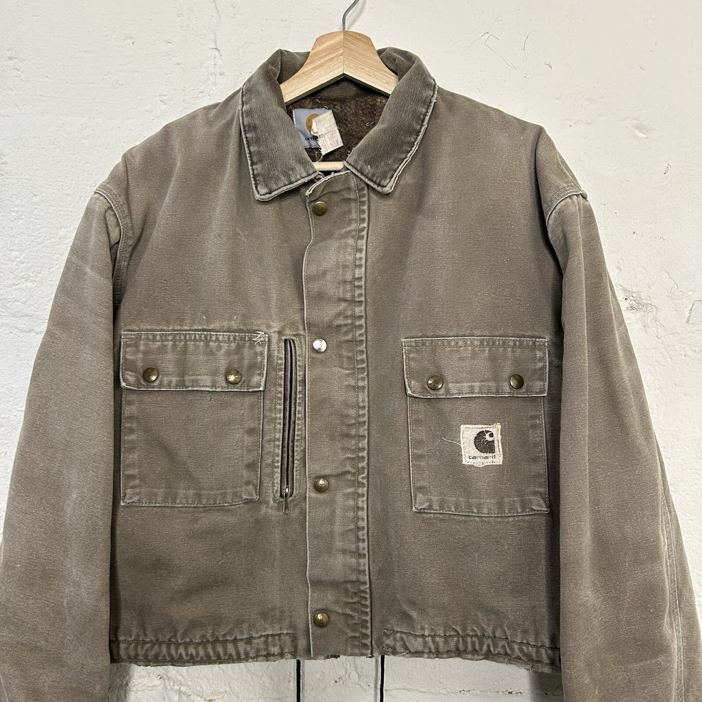 Vintage Carhartt Wool-Lined Cropped Duster Coat “Chestnut” PB2321 Men’s Medium