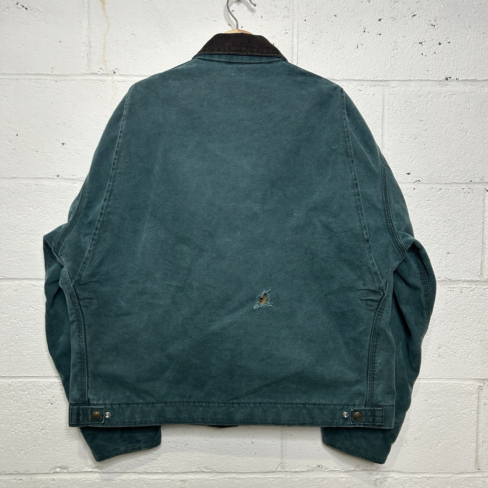 Vintage Carhartt Wool-Lined Detroit Jacket “Hunter Green” J43HTG Men’s X-Large