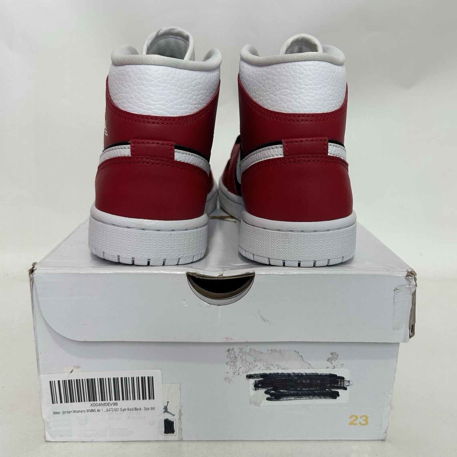 Nike Air Jordan 1 Mid Retro WMNS “Gym Red/White-Black” BQ6472-601 Women’s 9 New