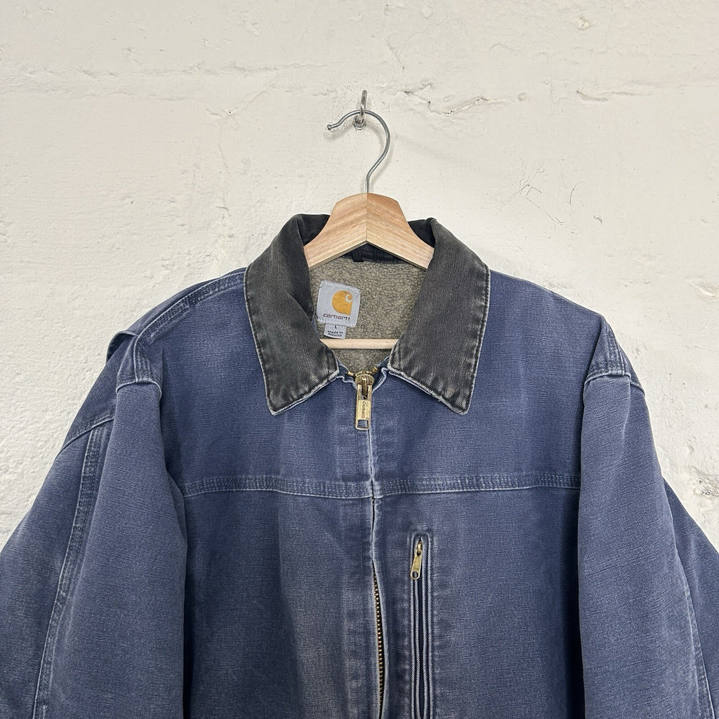Vintage Carhartt Sherpa-Lined Ridge Jacket “Deep Blue” C61 DPB Men’s Large