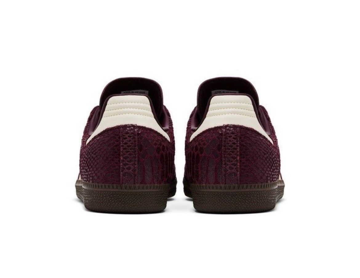 adidas Samba OG WMNS Snakeskin- “Maroon Cream White” IH3979 Women’s New