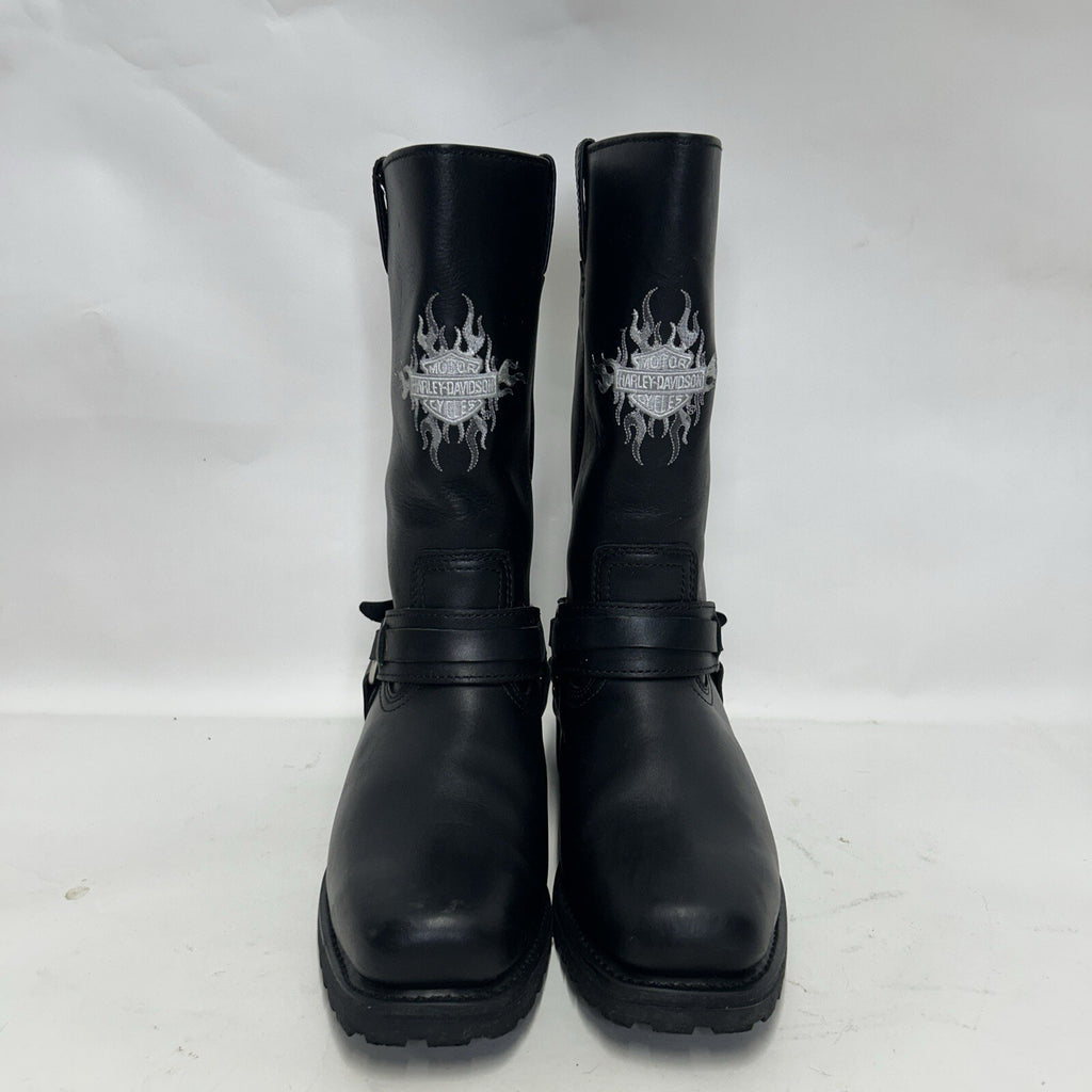 Vintage Harley-Davidson Motorcycle Flame Logo Boots “Black” 91055 Men’s 11
