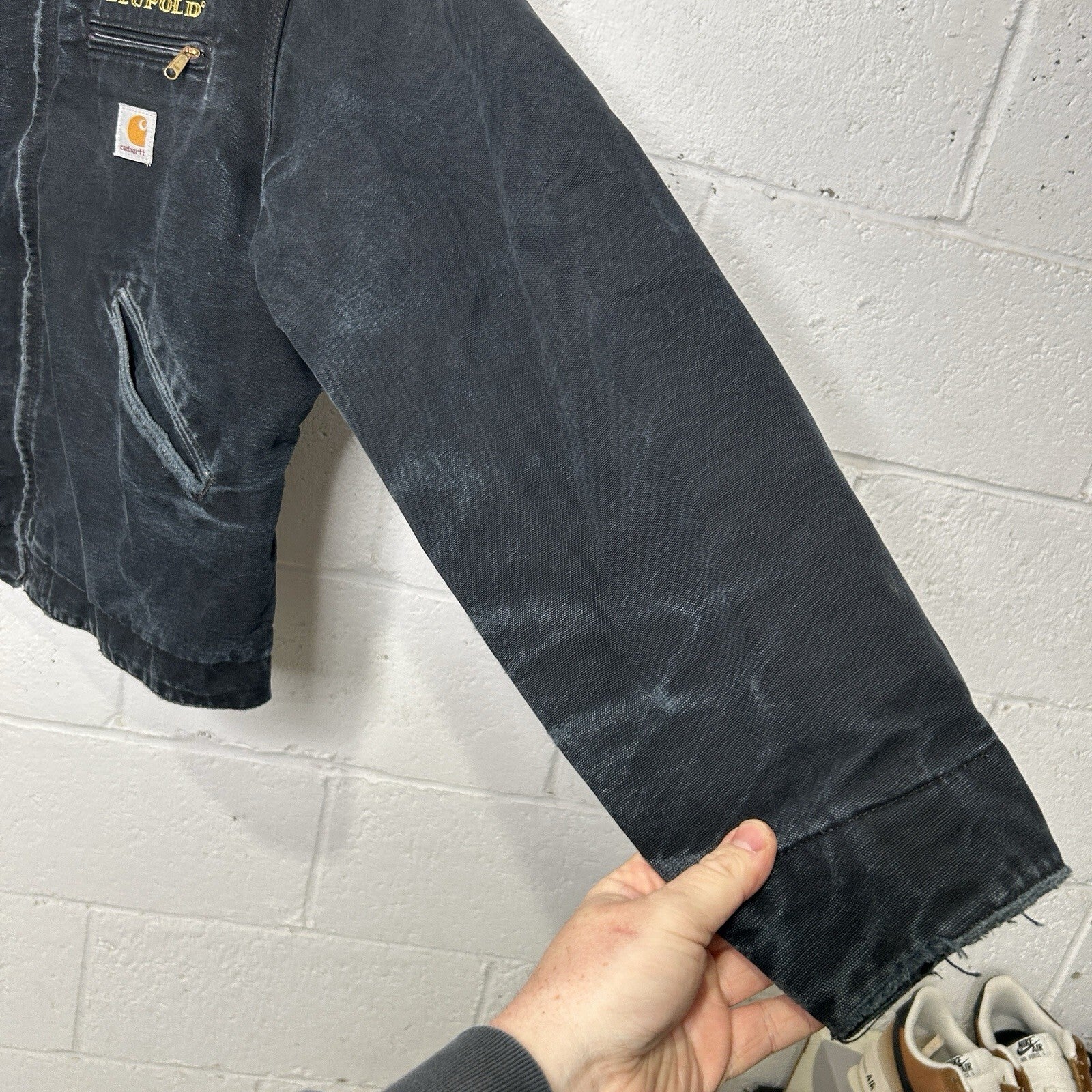 Vintage Carhartt Blanket-Lined Detroit Jacket “Black” Leupold J001 BLK Men’s L
