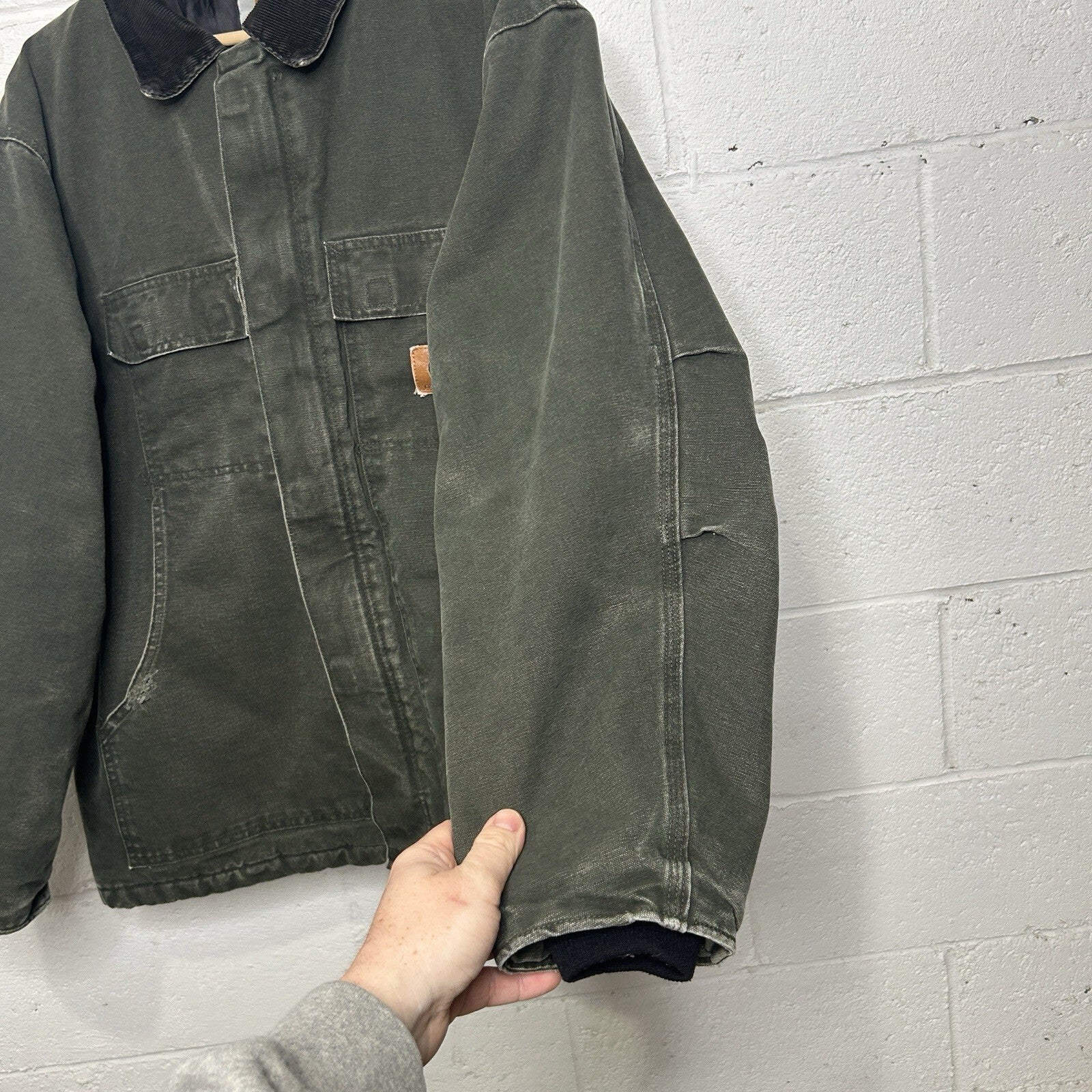 Vintage Carhartt Quilted Arctic Jacket “Moss Green” C26 Men’s Large