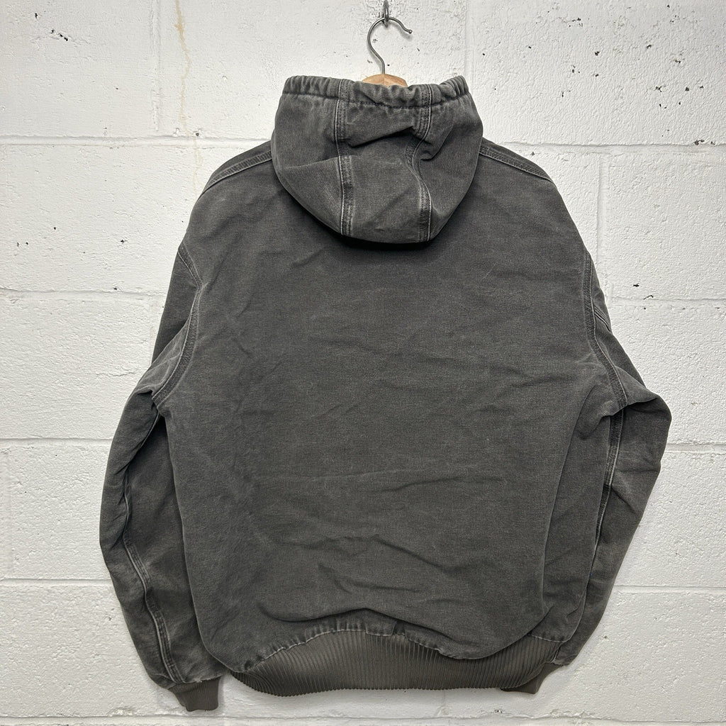 Vintage Carhartt Quilted Hooded Active Jacket “Gravel Grey” J130 GVL Men’s Large