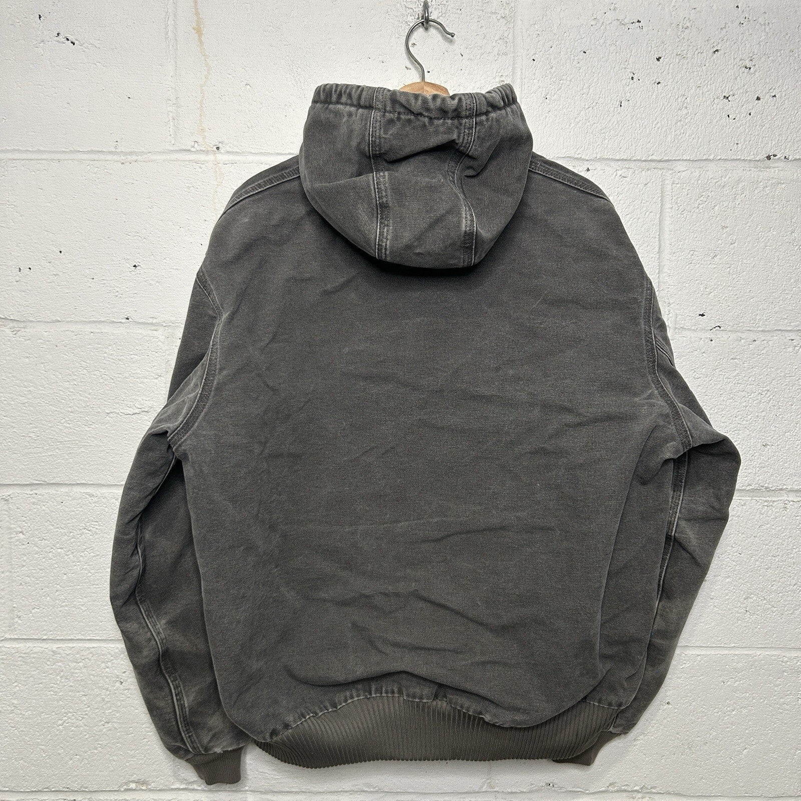 Vintage Carhartt Quilted Hooded Active Jacket “Gravel Grey” J130 GVL Men’s Large