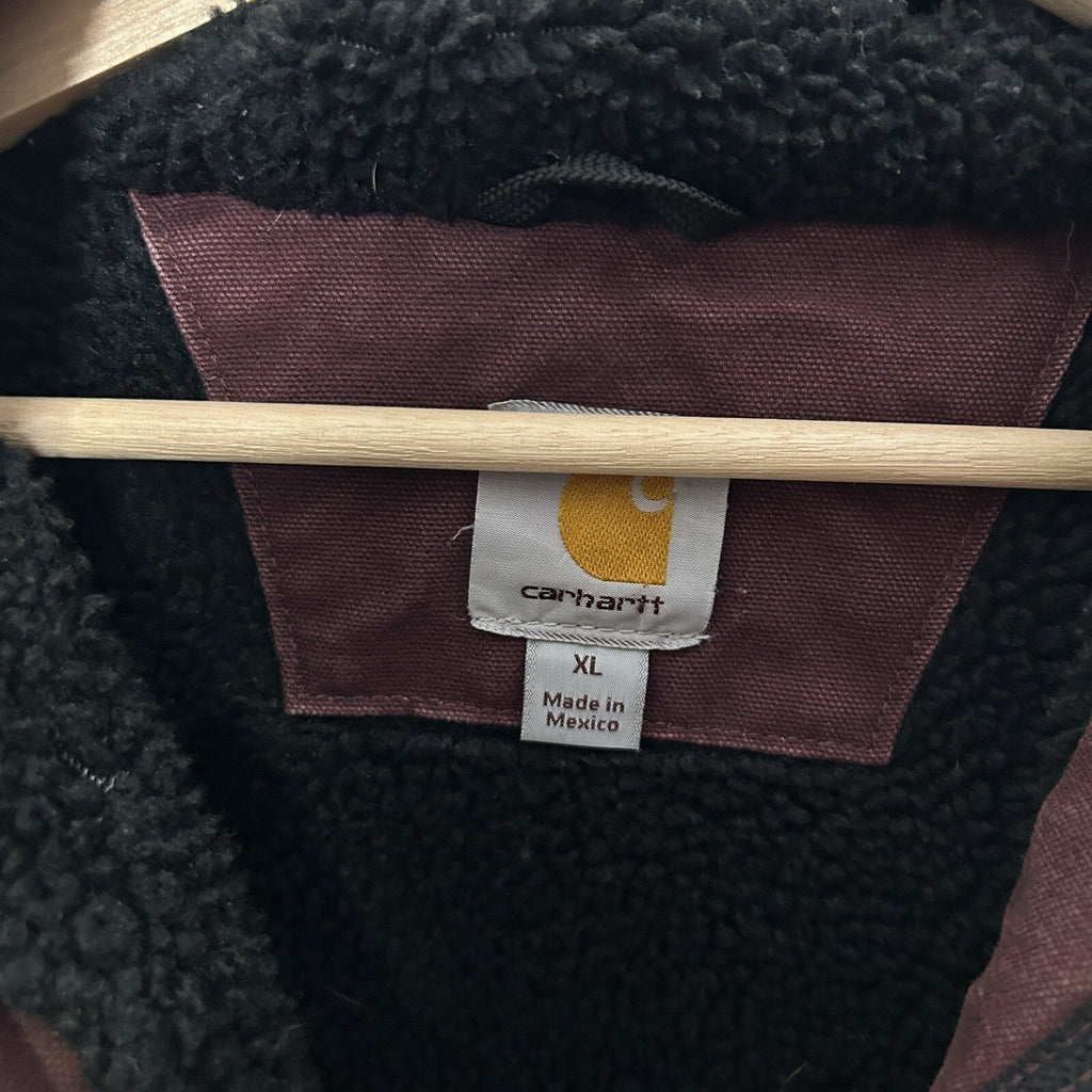 Carhartt Sherpa-Lined Hooded Detroit Jacket “Port Heather” J141 PRT Men’s XL