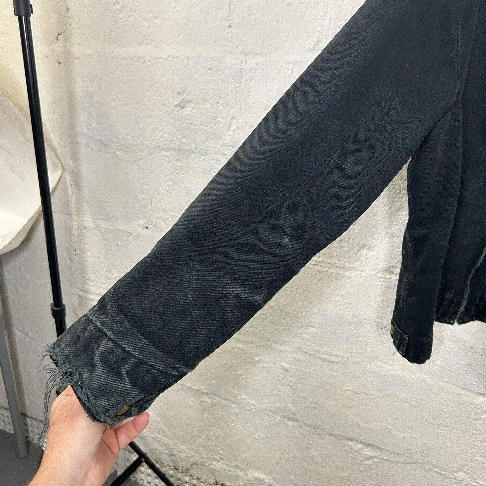 Vintage Faded Carhartt Blanket-Lined Detroit Jacket “Black” J01 BLK Men’s XL