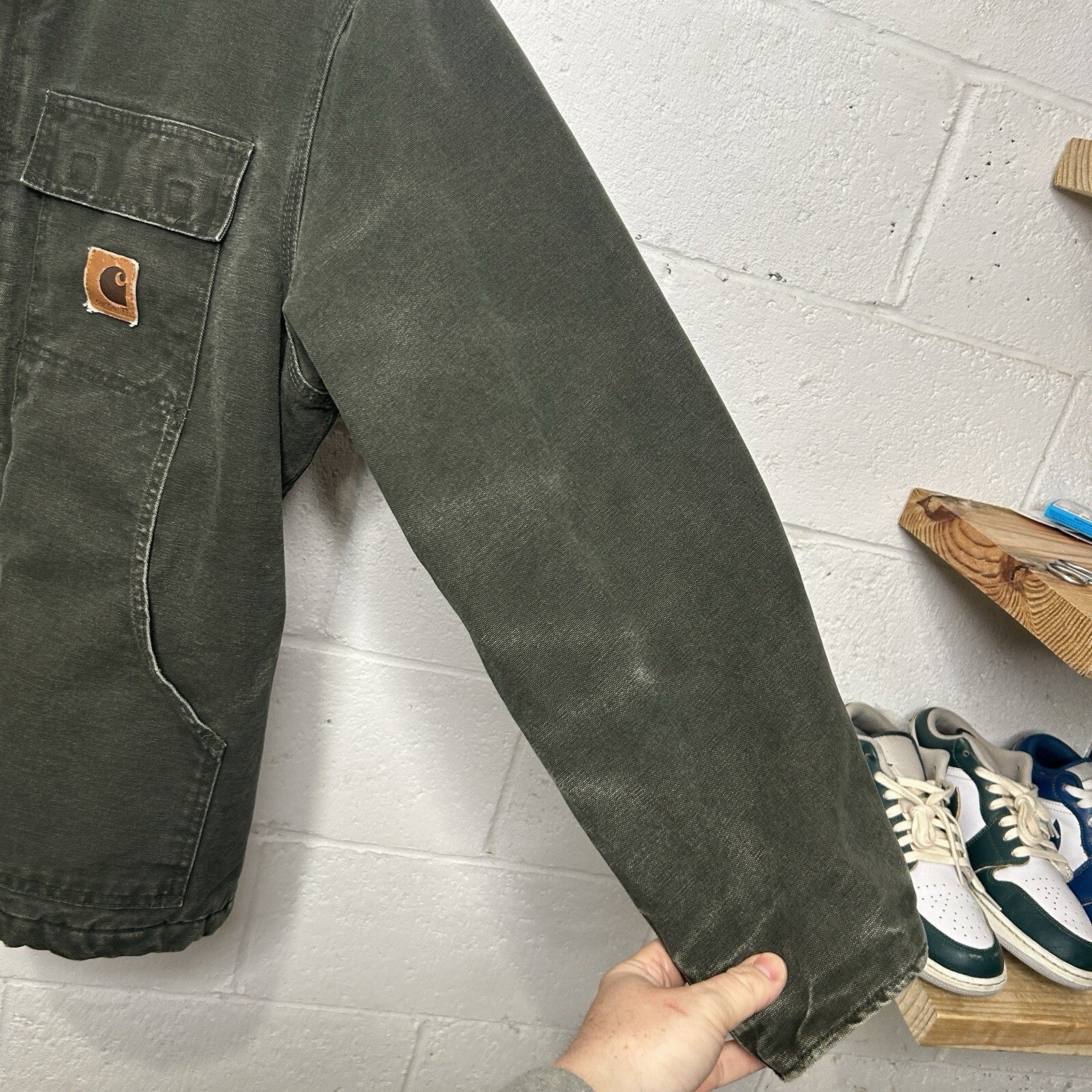 Vintage Carhartt Quilted Arctic Jacket “Moss Green” C26 Men’s Large