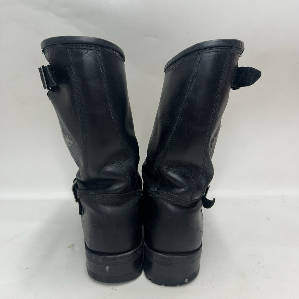 Harley Davidson Embroidered Flames Biker Engineer Boots “Black” Men’s 10.5