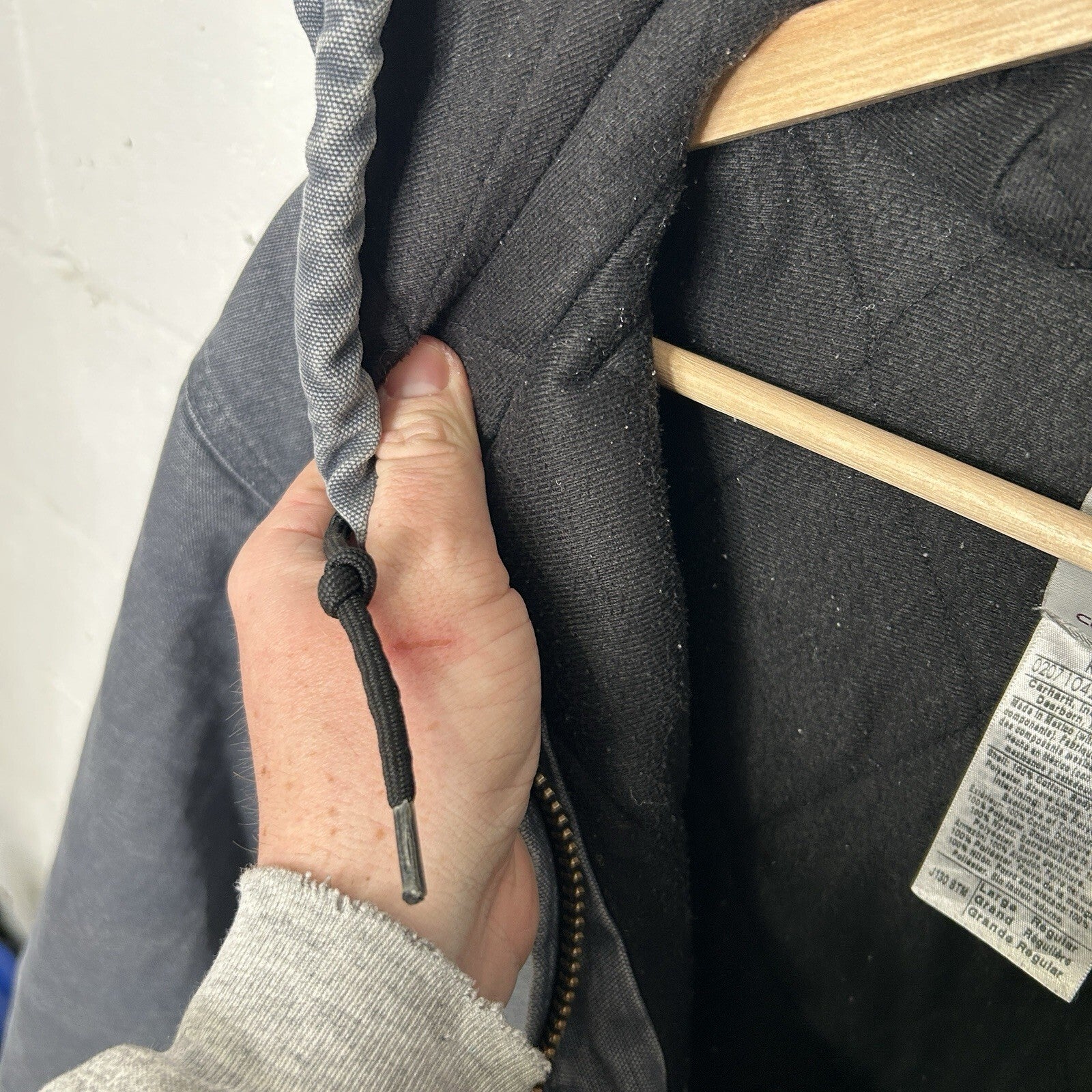 Y2K Carhartt Quilted Sandstone Active Jacket “Storm Blue” J130 STM Men’s Large
