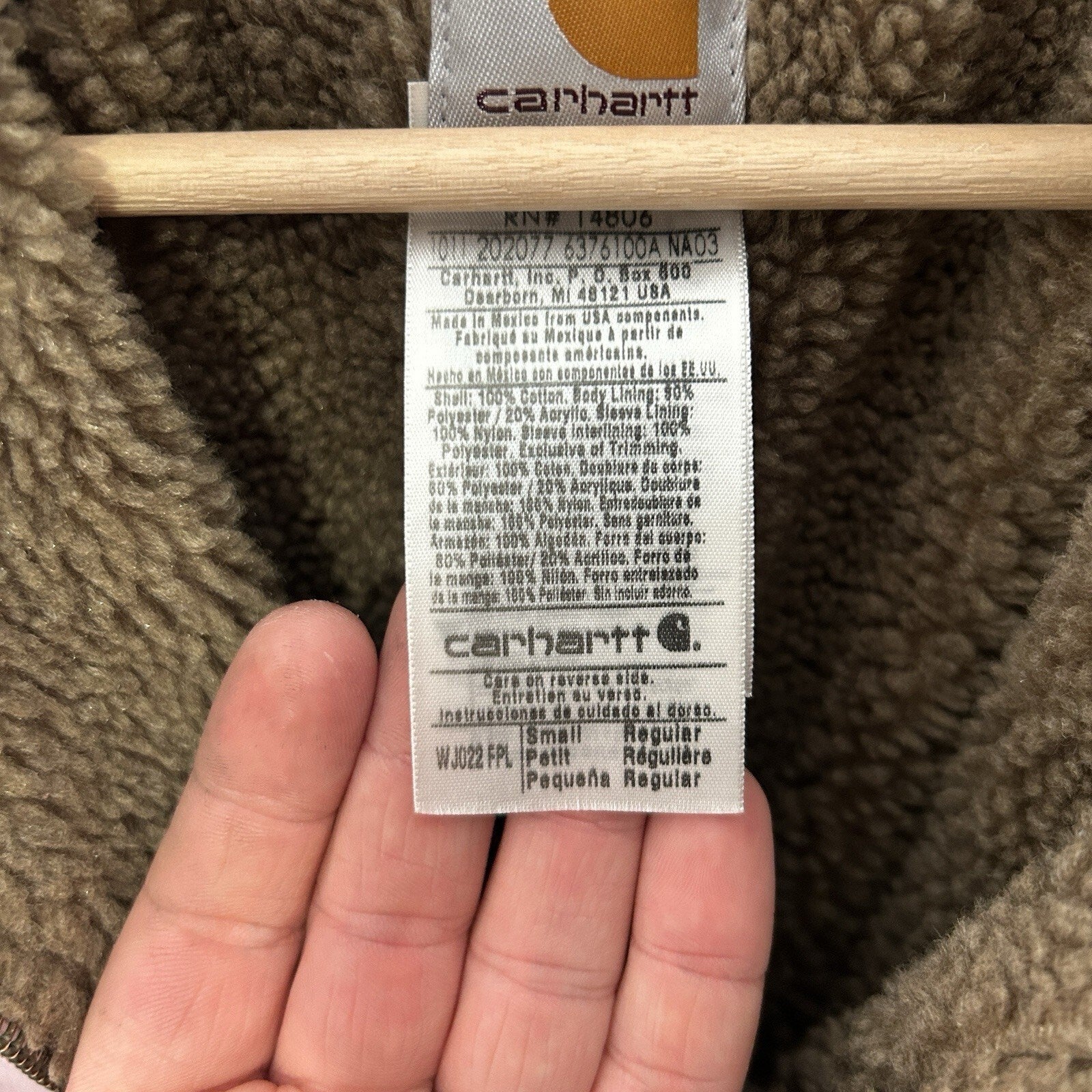 Carhartt Sherpa-Lined Canyon Jacket “Light Pink” WJ022 FPL