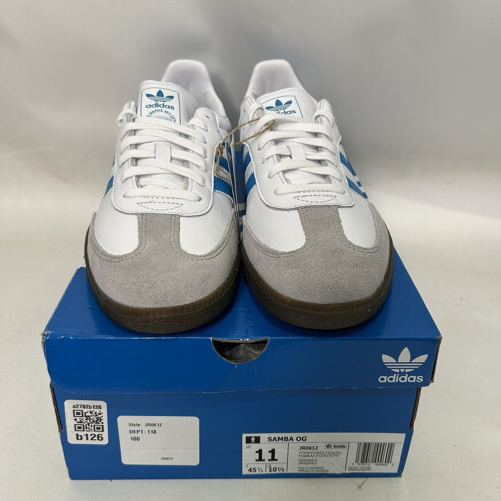 adidas Samba OG "White Shock Cyan Gum"