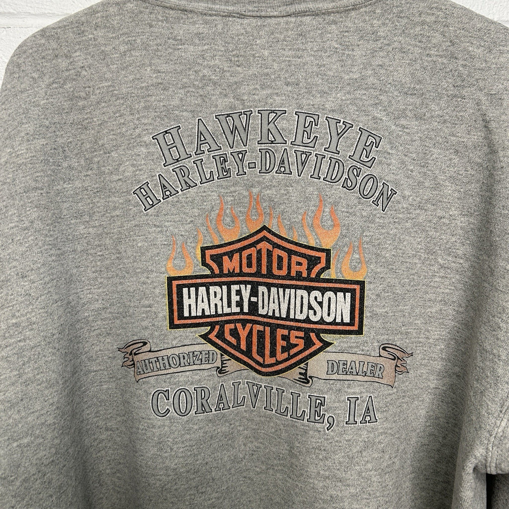 Vintage Harley-Davidson Crewneck Chains Sleeve-Hit “Grey”