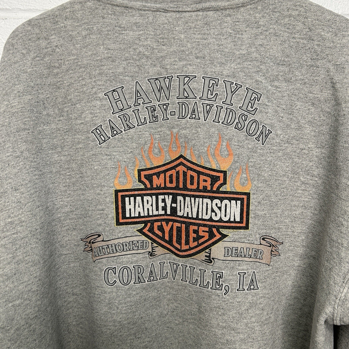 Vintage Harley-Davidson Crewneck Chains Sleeve-Hit “Grey”