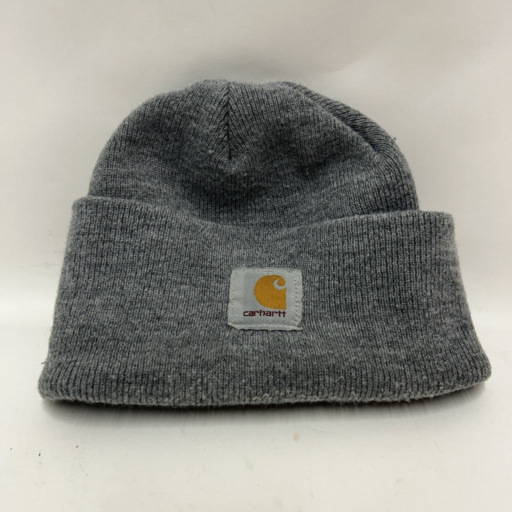 Carhartt Acrylic Knit Beanie Hat Heather Gray Cuffed Winter Watch Cap OSFA