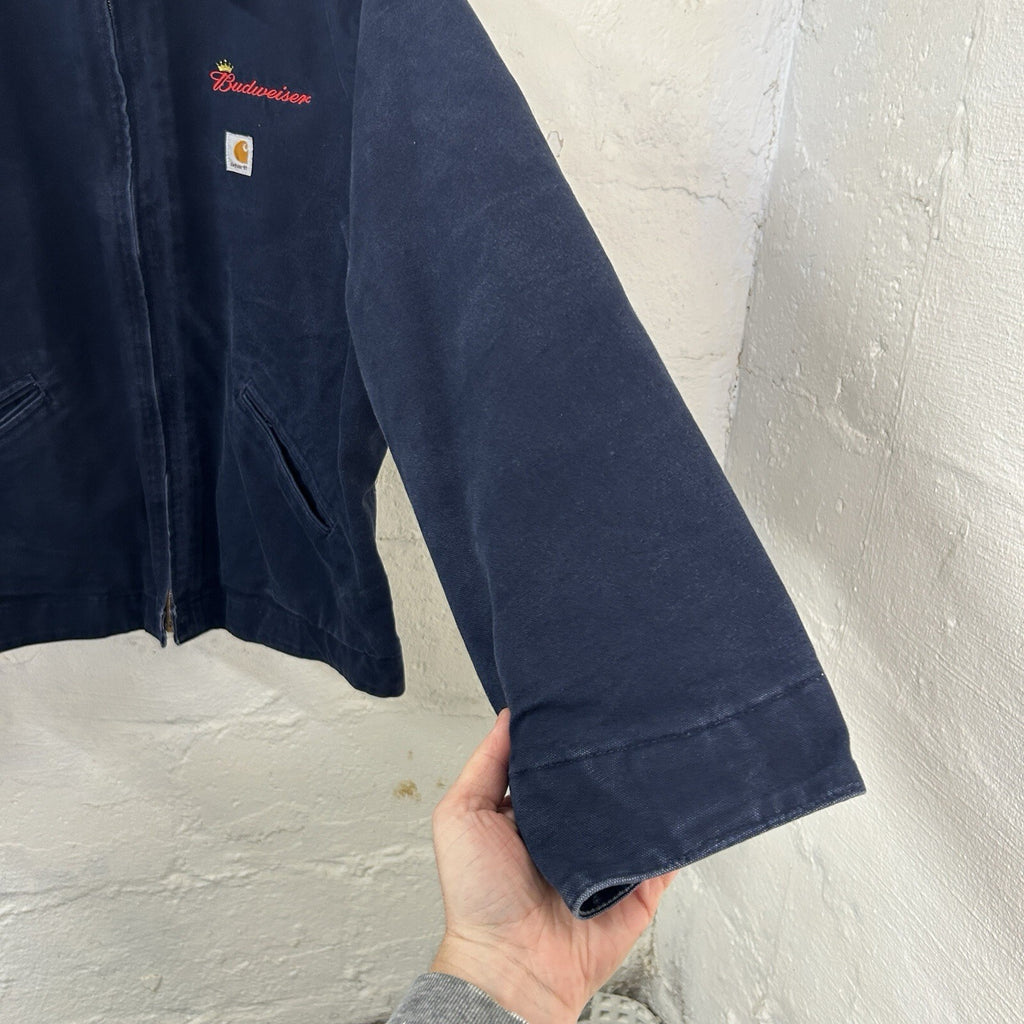 Vintage Carhartt X Budweiser Detroit Jacket “Dark Navy” J172 DNY Men’s X-Large