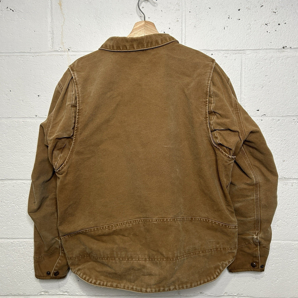 Carhartt Berwick Fleece-Lined Canvas Jacket “Brown” 101230-211 Men’s Large