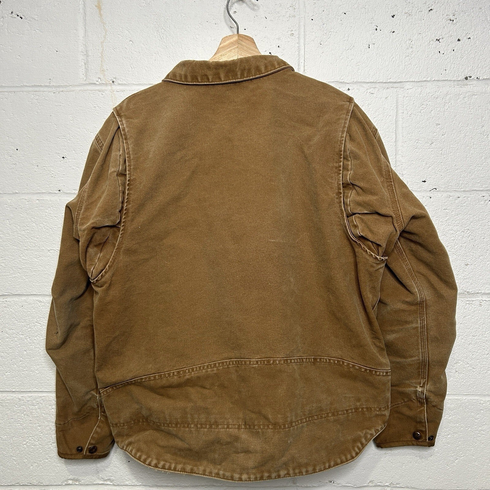 Carhartt Berwick Fleece-Lined Canvas Jacket “Brown” 101230-211 Men’s Large