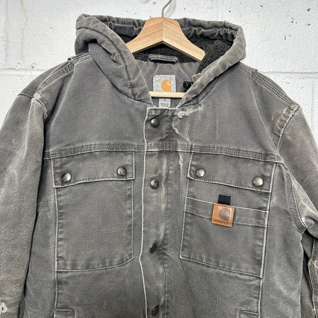 Carhartt Sherpa-Lined Bartlett Hooded Jacket “Gravel Grey” 102285-039 Men’s S