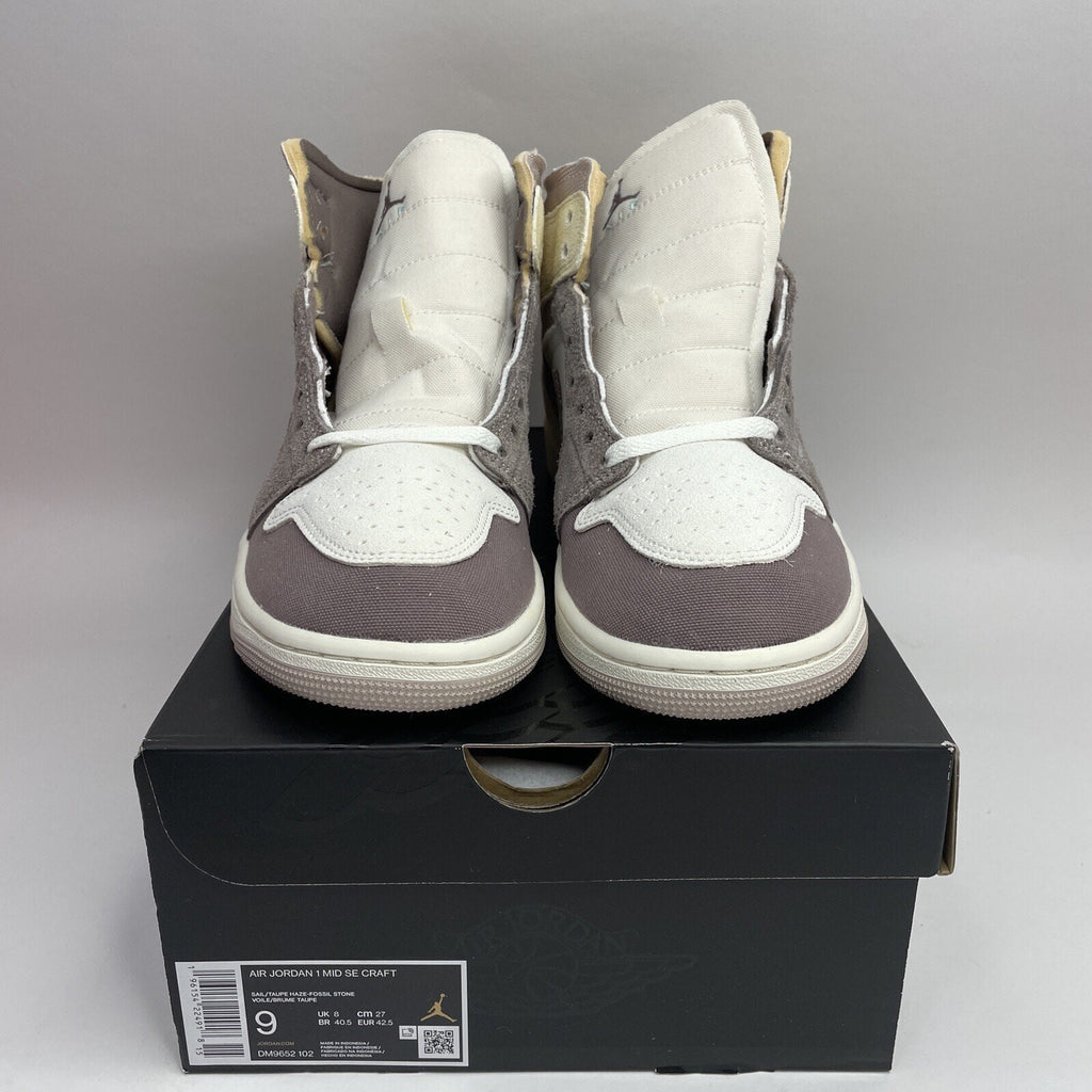 Nike Air Jordan 1 Mid SE Craft Inside Out “Taupe Haze” DM9652-102 Men’s Size 9