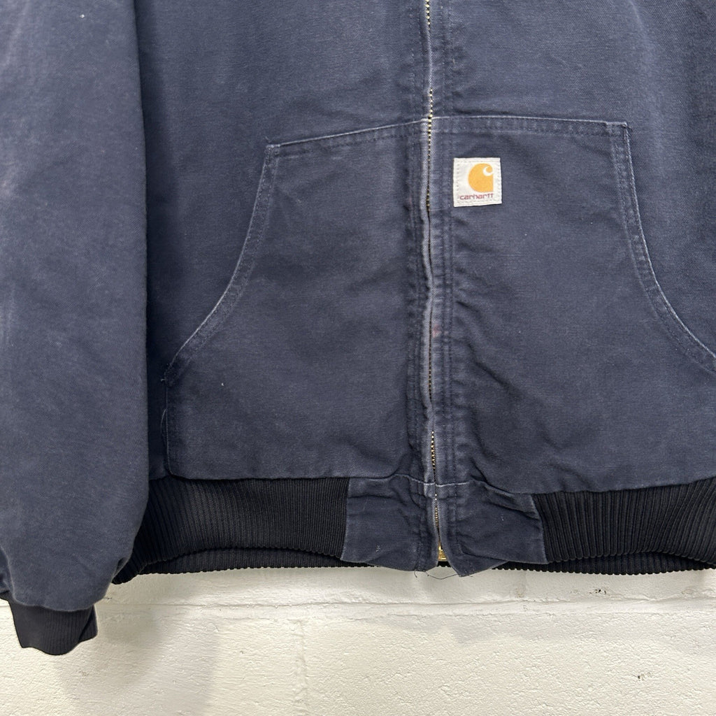 Carhartt Quilted Hooded Active Jacket “Dark Navy” J140 DNY Men’s X-Large