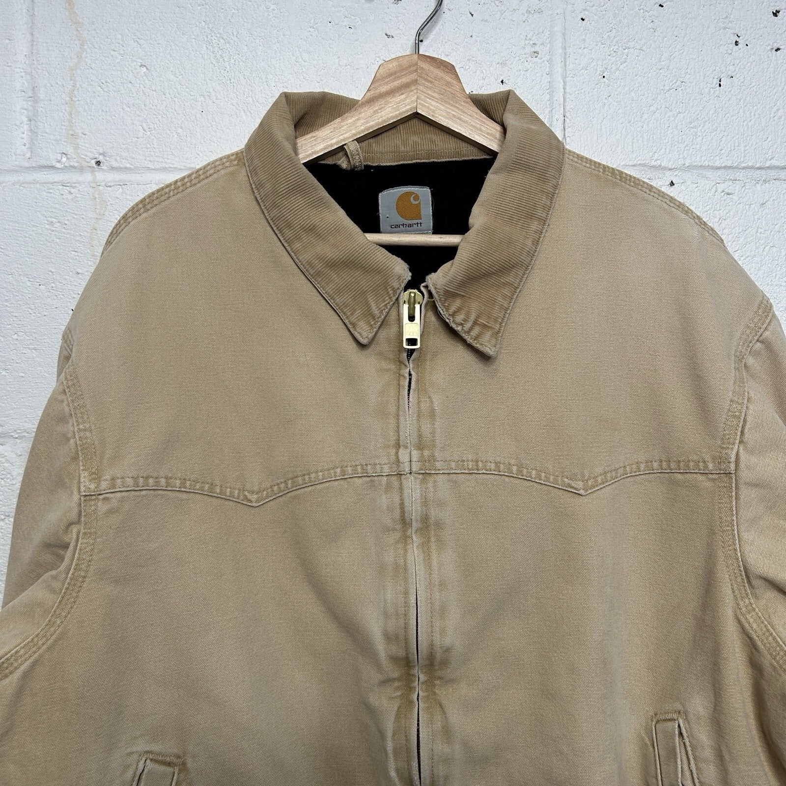 Vintage Carhartt Quilted Santa Fe Jacket “Wheat” J14 WET Men’s X-Large