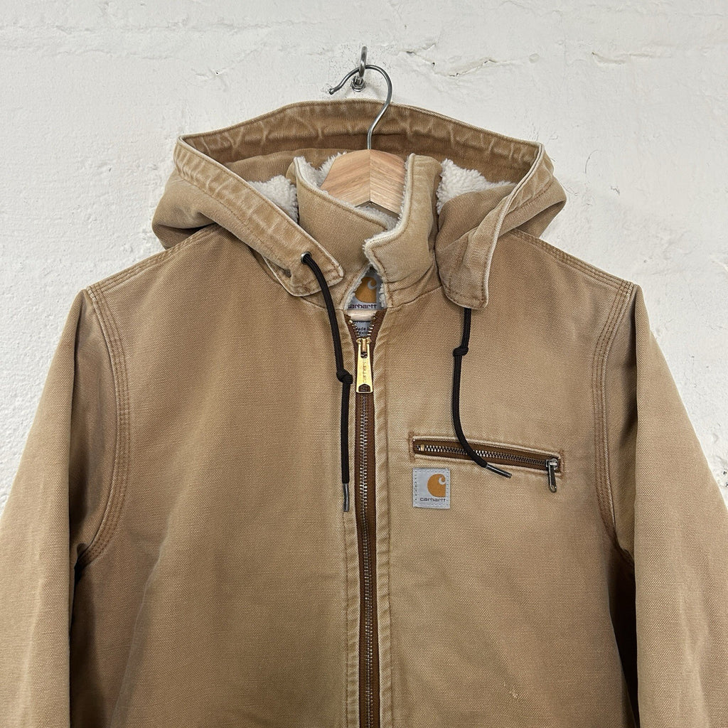 Carhartt Sherpa-Lined Wildwood Jacket “Brown” 100815-211 Women’s Medium