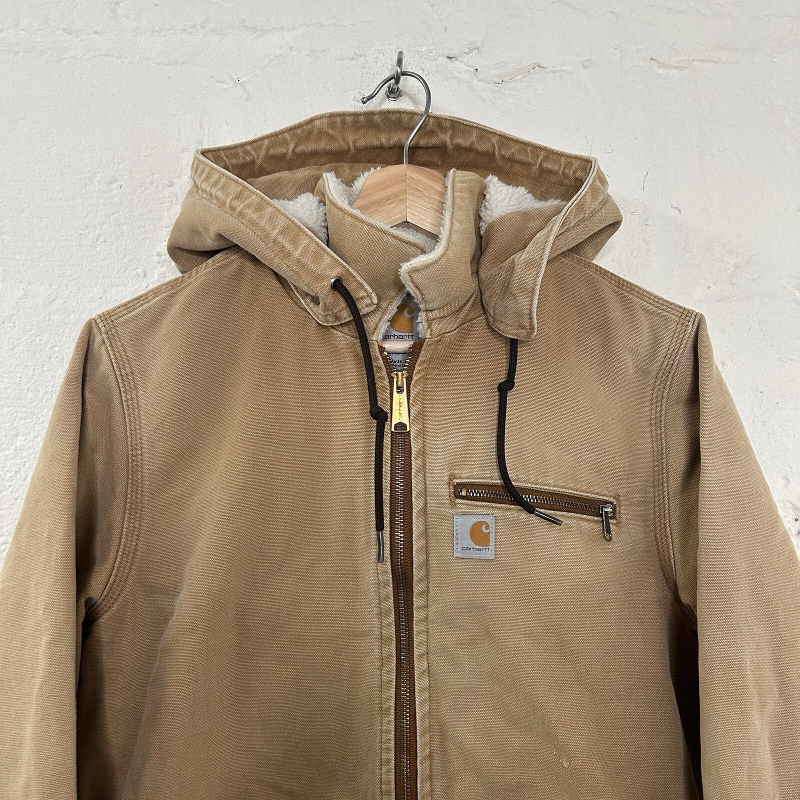 Carhartt Sherpa-Lined Wildwood Jacket “Brown” 100815-211 Women’s Medium