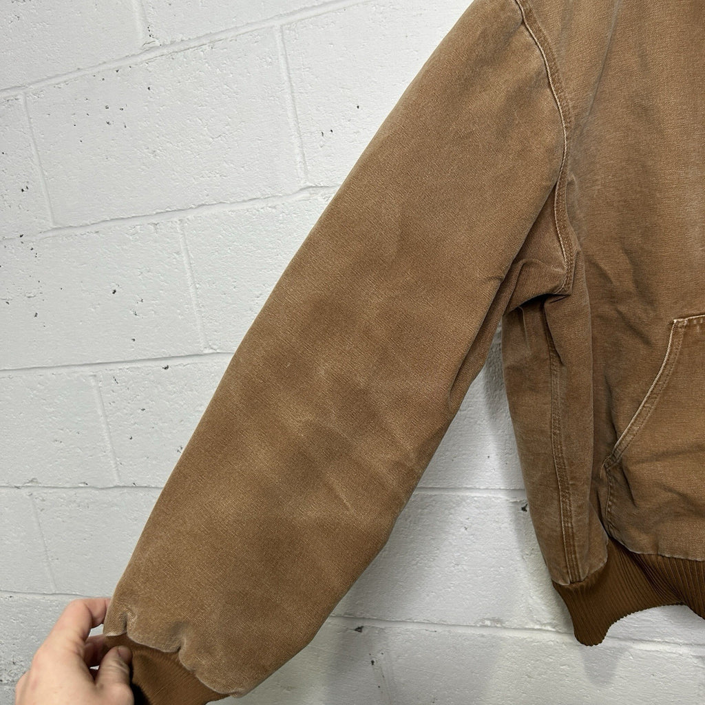 Carhartt Duck Canvas Hooded Quilt-Lined Jacket “Brown” J130-211 Men’s X-Large