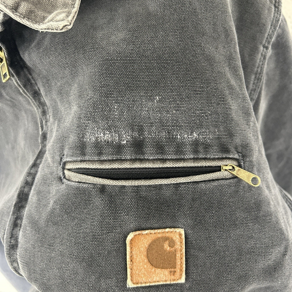 Vintage Carhartt Blanket-Lined Detroit Jacket “Petrol Grey” J97 PTL Men’s XL