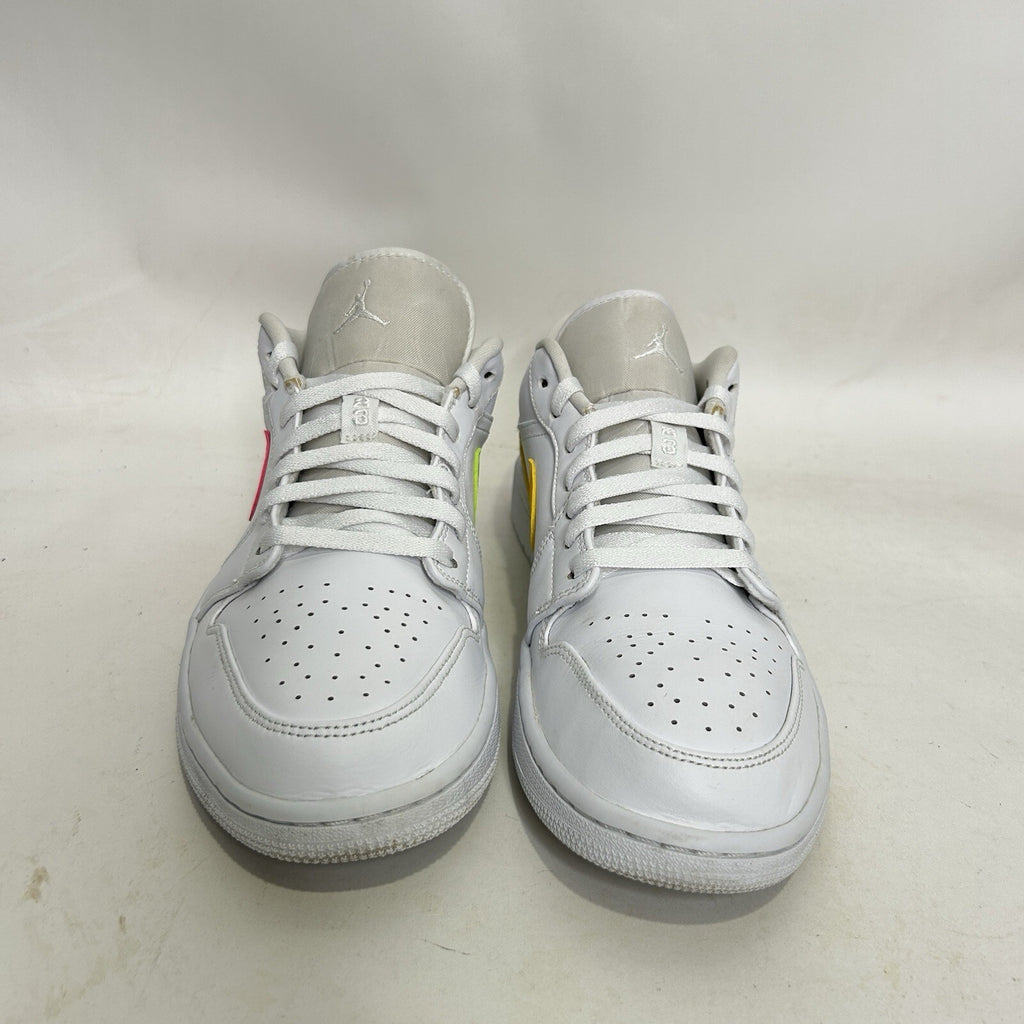 Nike Air Jordan 1 Low Retro “Neon Swooshes” CW7033-100 Men’s 12 Worn