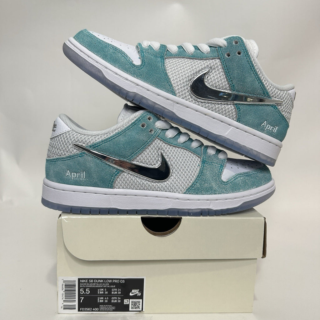 Nike SB Dunk Low Pro QS X April Skateboards “Tiffany” FD2562-400 Men’s 5.5 New