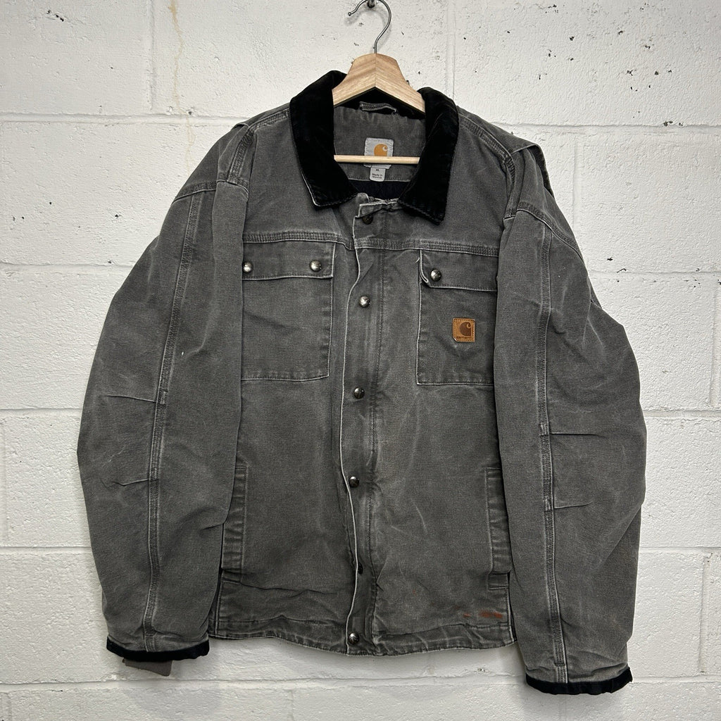 Carhartt Canvas Quilted Tractor Jacket “Gravel/Grey” 103194-GVL Men’s X-Large
