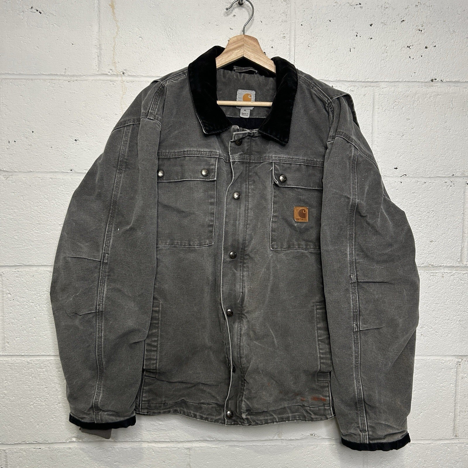 Carhartt Canvas Quilted Tractor Jacket “Gravel/Grey” 103194-GVL Men’s X-Large
