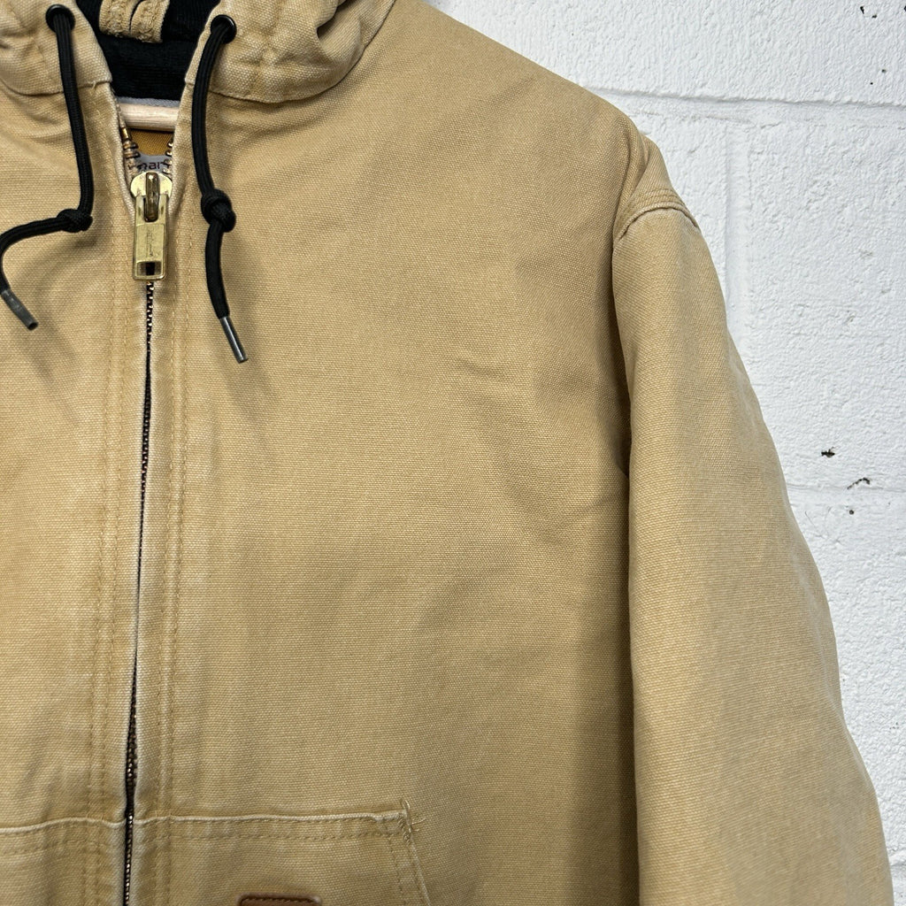 Vintage Carhartt Quilted Hooded Active Jacket “Wheat” J130 WET Men’s Small