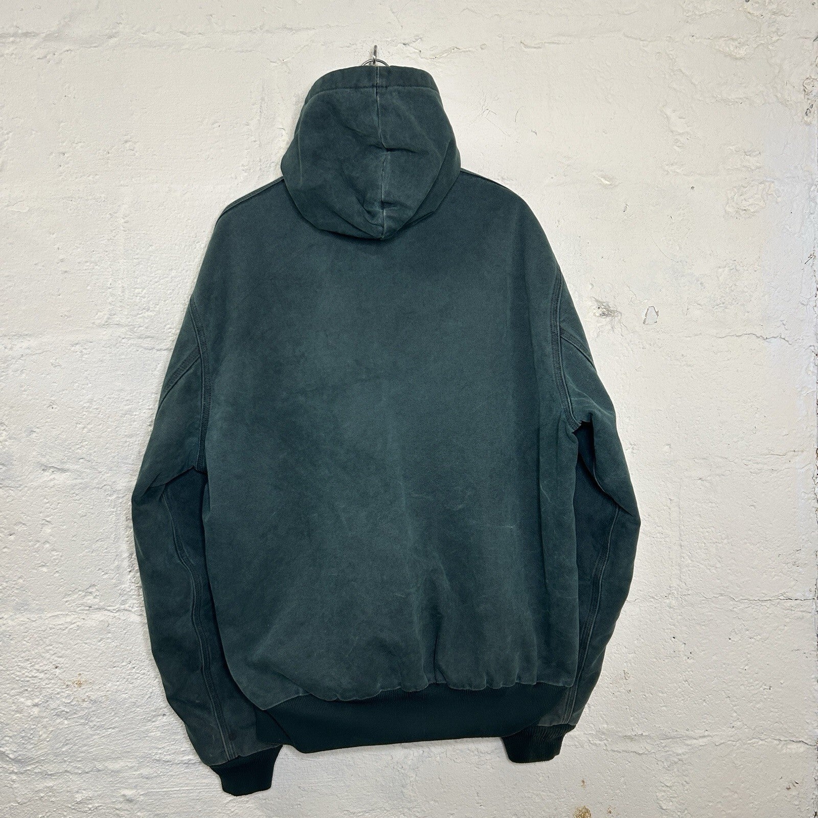 Vintage Carhartt Quilted Hooded Active Jacket “Hunter Green” J06 HTG Men’s XL