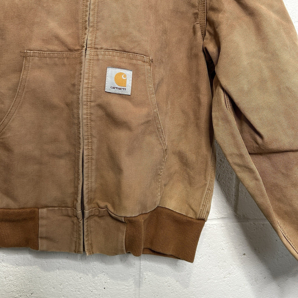 Vintage Carhartt Plaid-Lined Hooded Active Jacket “Brown” Men’s Small