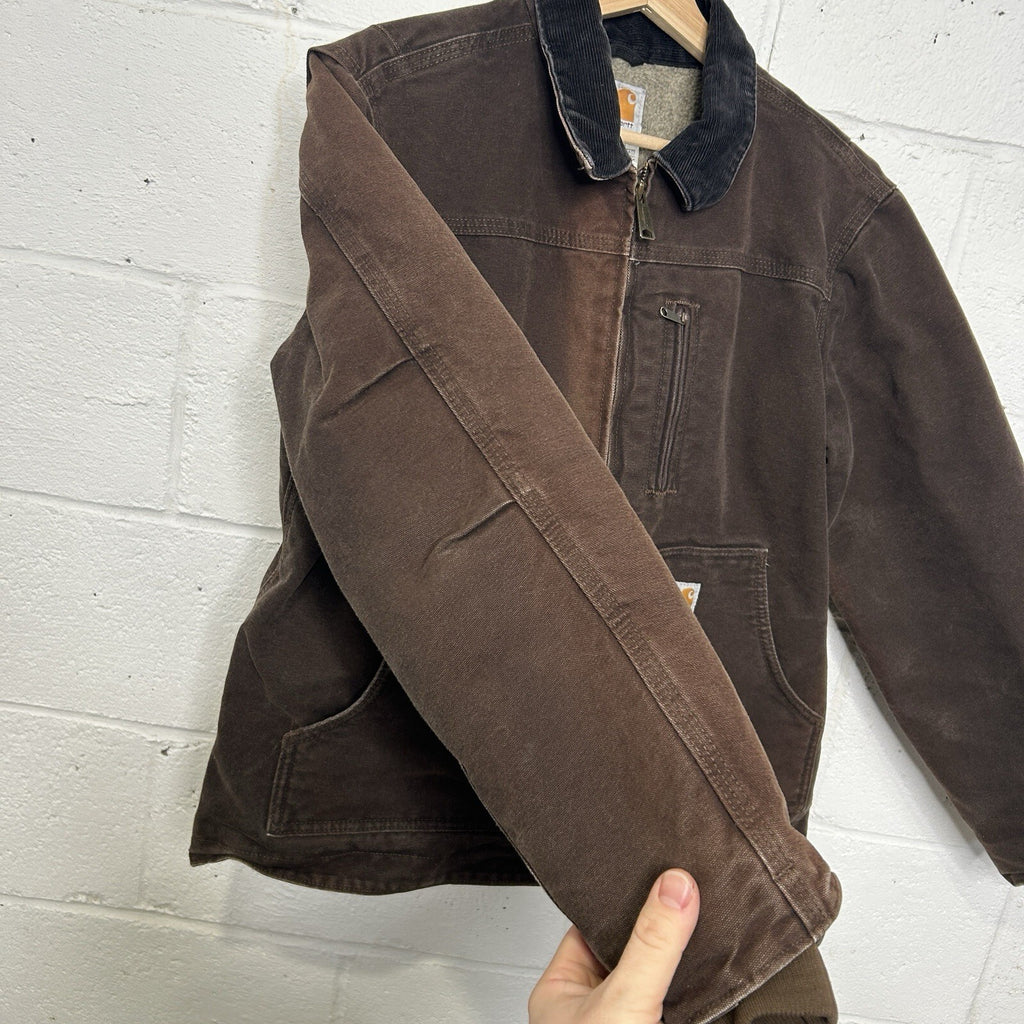 Vintage Carhartt Sherpa-Lined Ridge Coat “Dark Brown” WC061 DKB Women’s Small