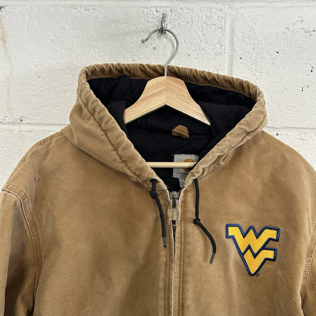 NCAA X Carhartt Quilted Active Jacket “Brown” WVU/Mountaineers 100836-211 Large