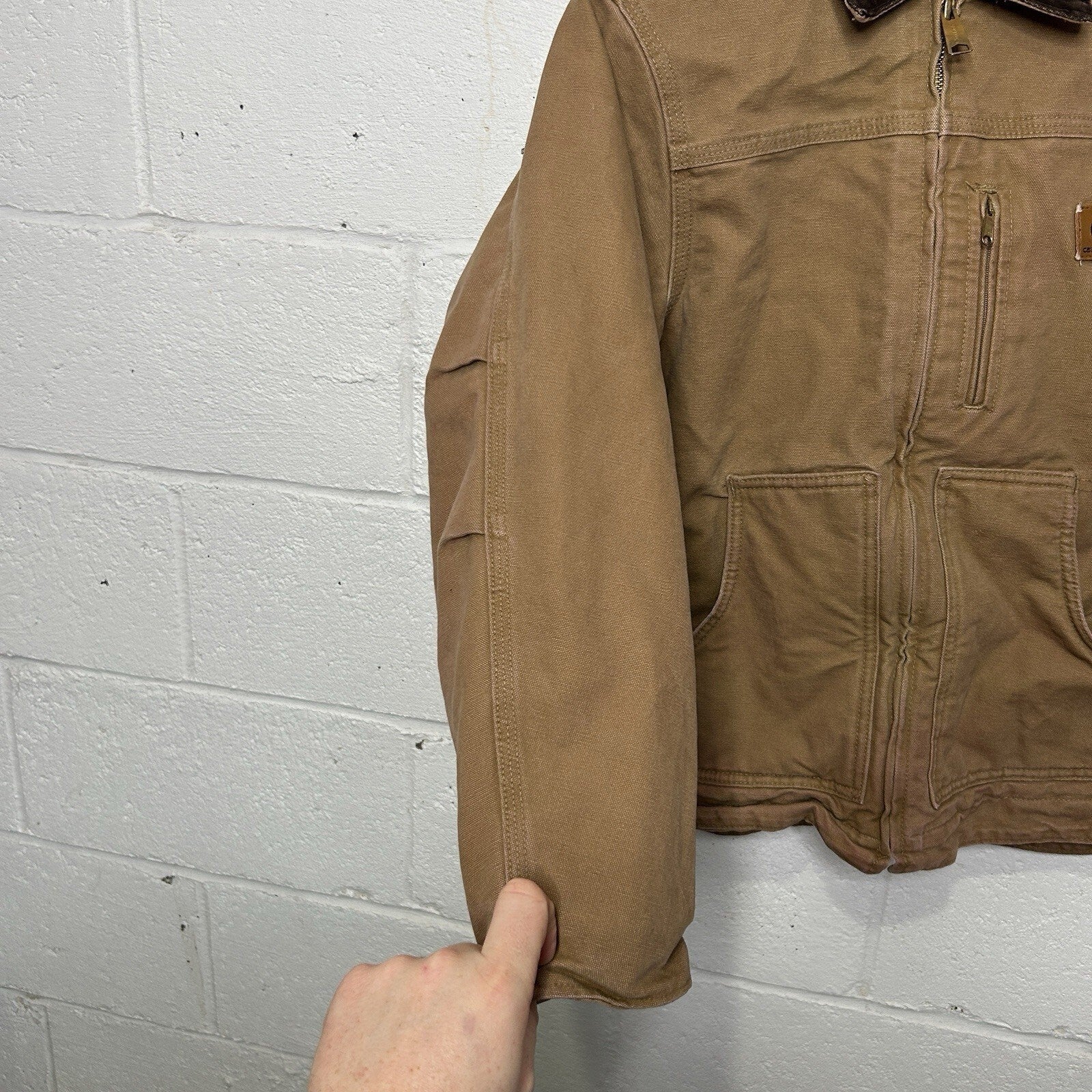 Vintage Carhartt Sherpa-Lined Ridge Jacket “Camel” YYC61 CML