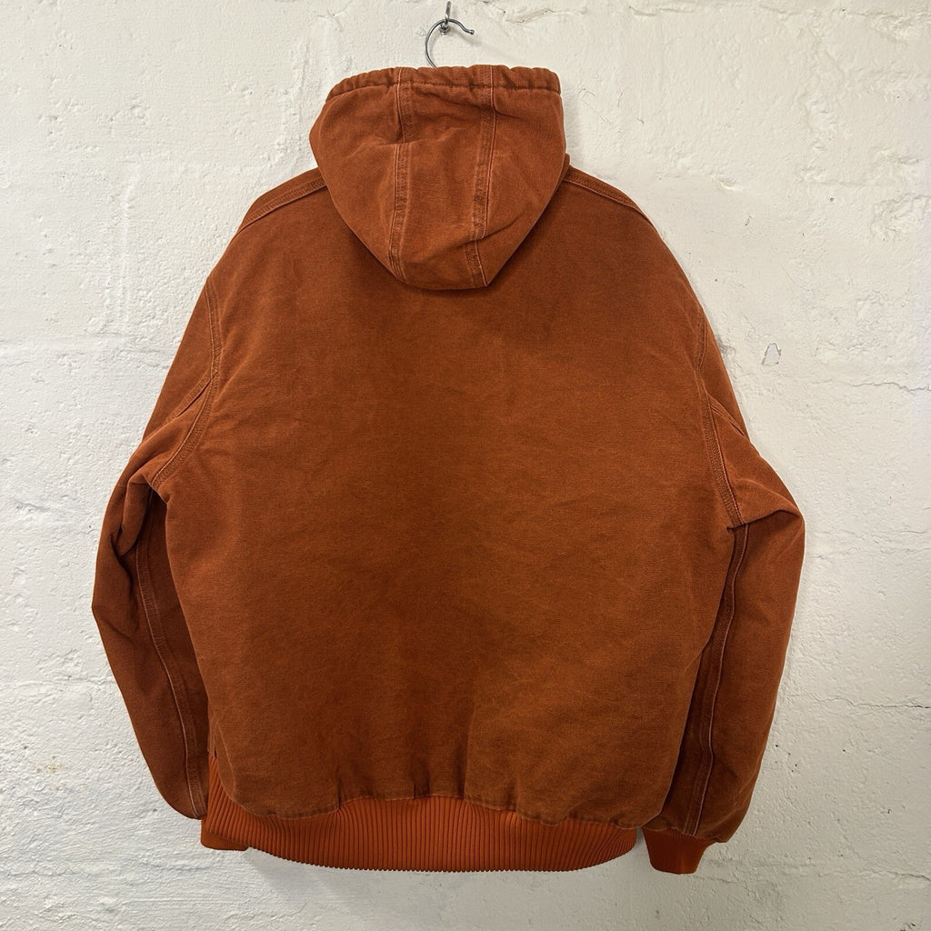 Carhartt Quilted Hooded Active Jacket “Blackened Orange” J130 806 Men’s X-Large