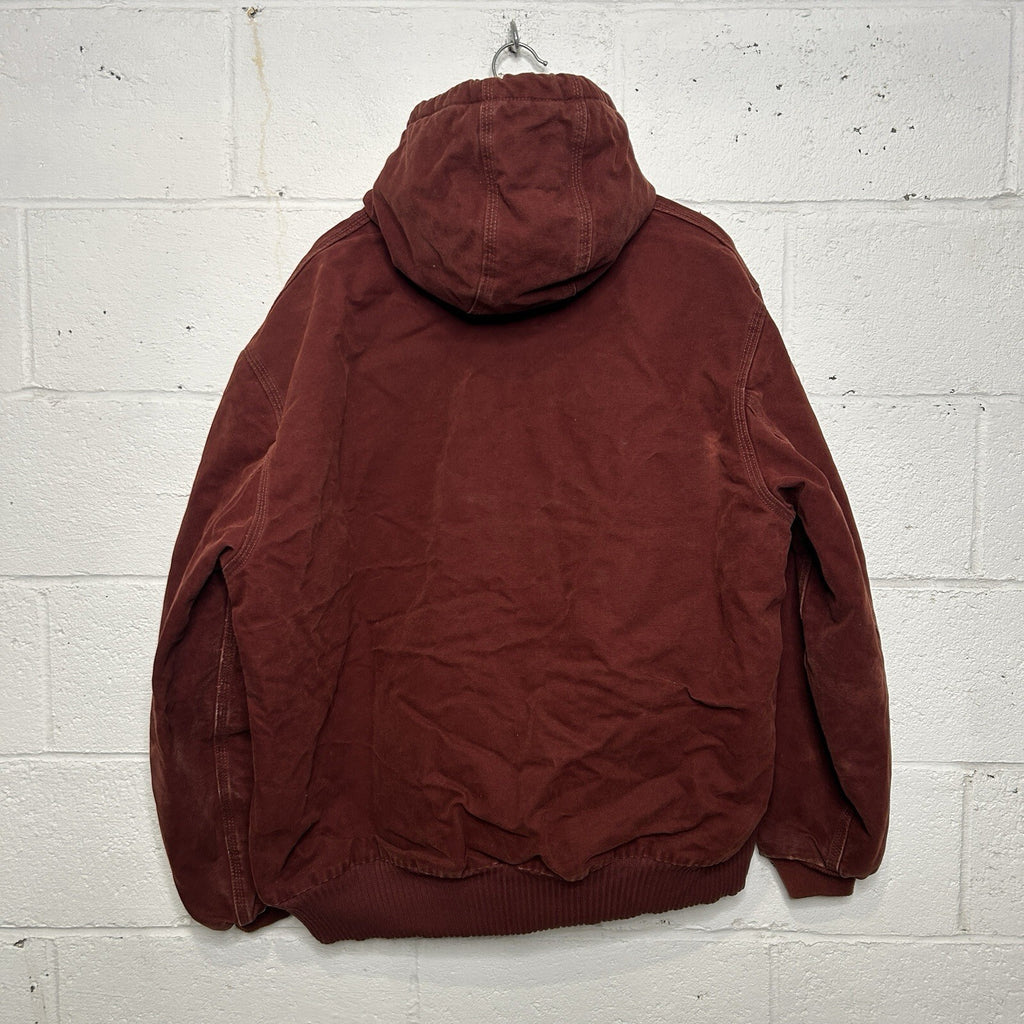 Vintage Carhartt Quilted Hooded Active Jacket “Clay Red” J130 CLY Men’s X-Large