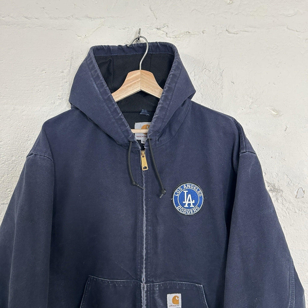 Carhartt X LA Dodgers Thermal Hooded Active Jacket “Navy” J131 DNY Men’s XL
