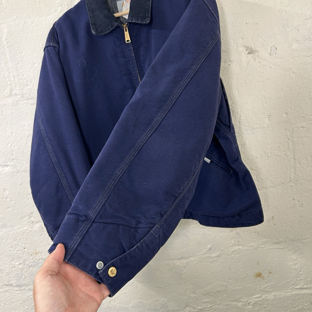Vintage Carhartt Blanket-Lined Detroit Jacket “Dark Navy” JB242 Men’s X-Large