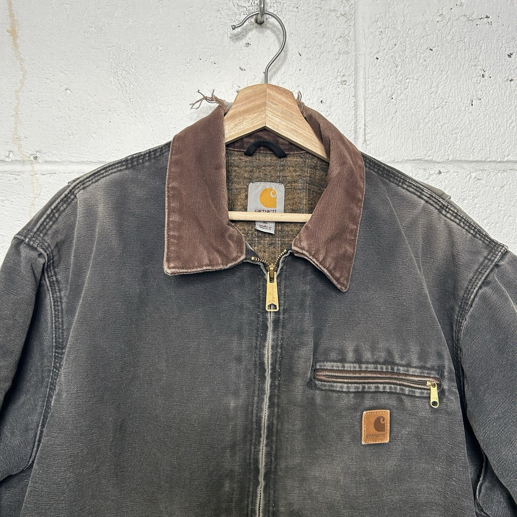 Vintage Distressed Blanketed Carhartt Detroit Jacket “Black” J97 BLK Men’s XL
