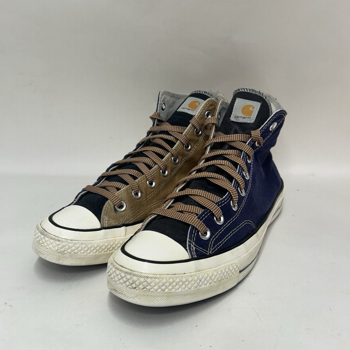 Converse Carhartt WIP x Renew Chuck 70 High “Navy Brown” Men’s 10 Worn