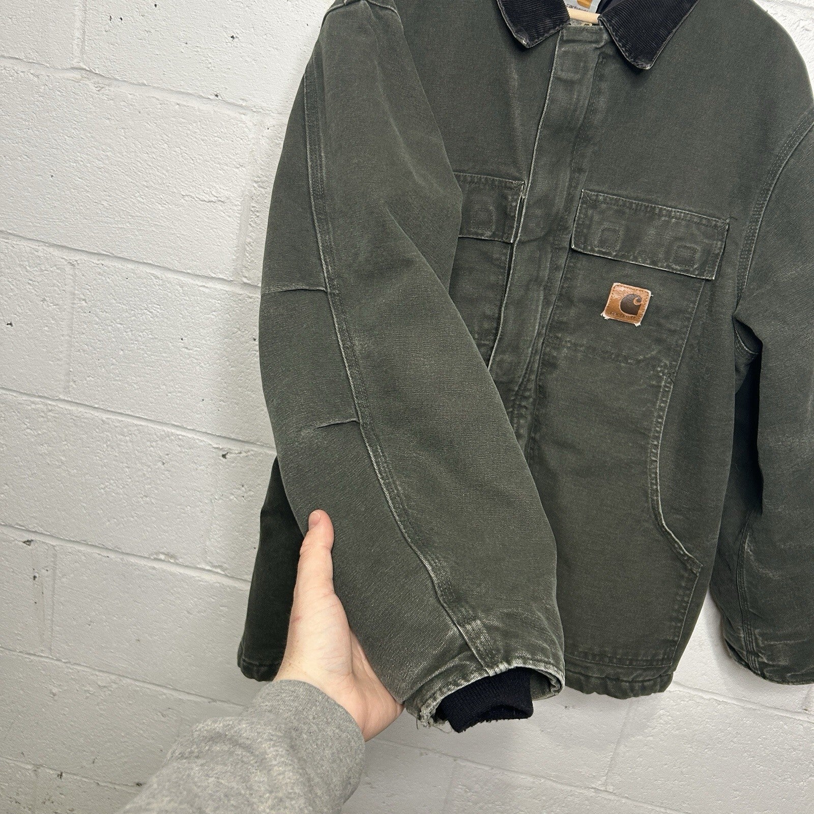 Vintage Carhartt Quilted Arctic Jacket “Moss Green” C26 Men’s Large