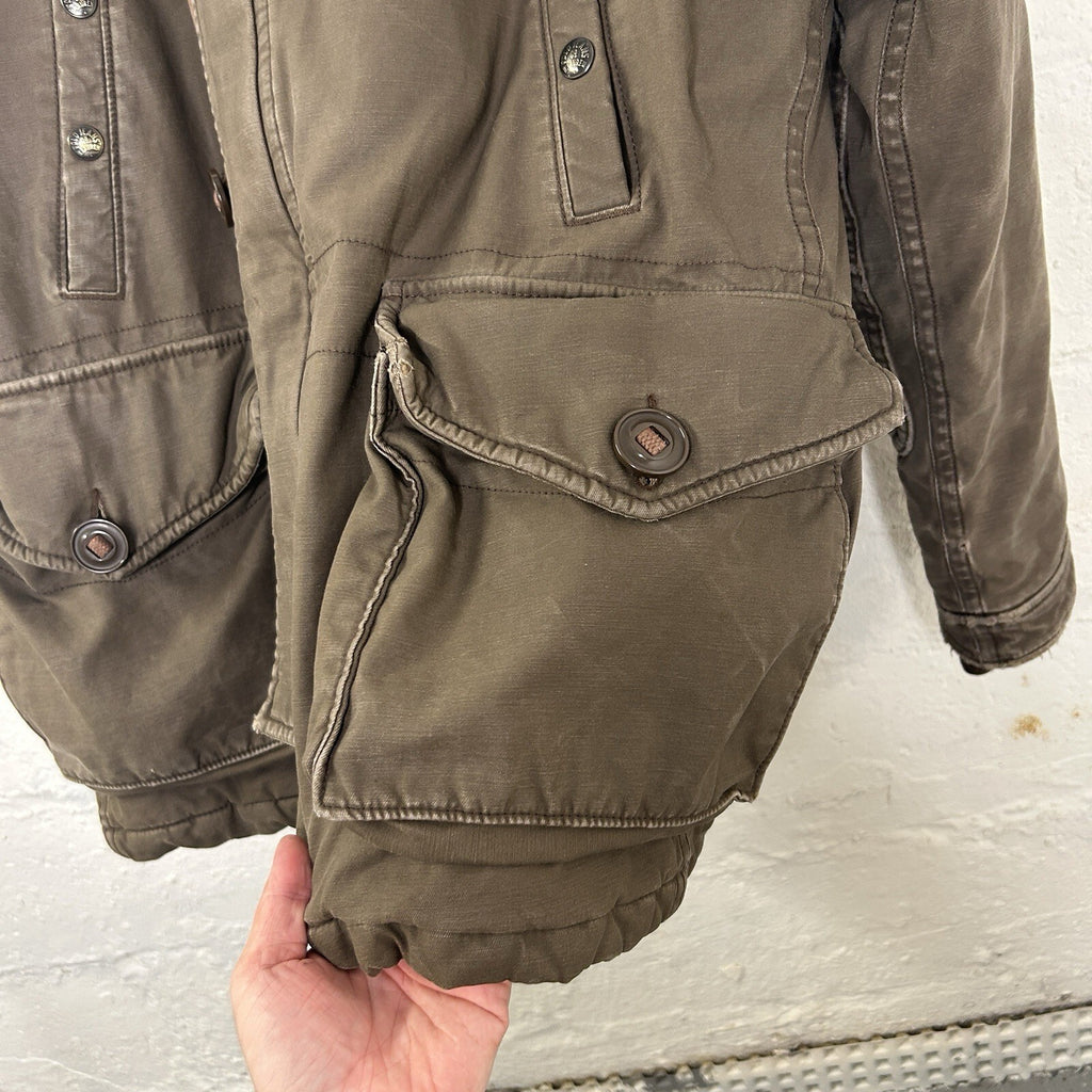 Polo Ralph Lauren Type-E RL67 Military Parka Jacket Sherpa-Lined Hood Men’s SML
