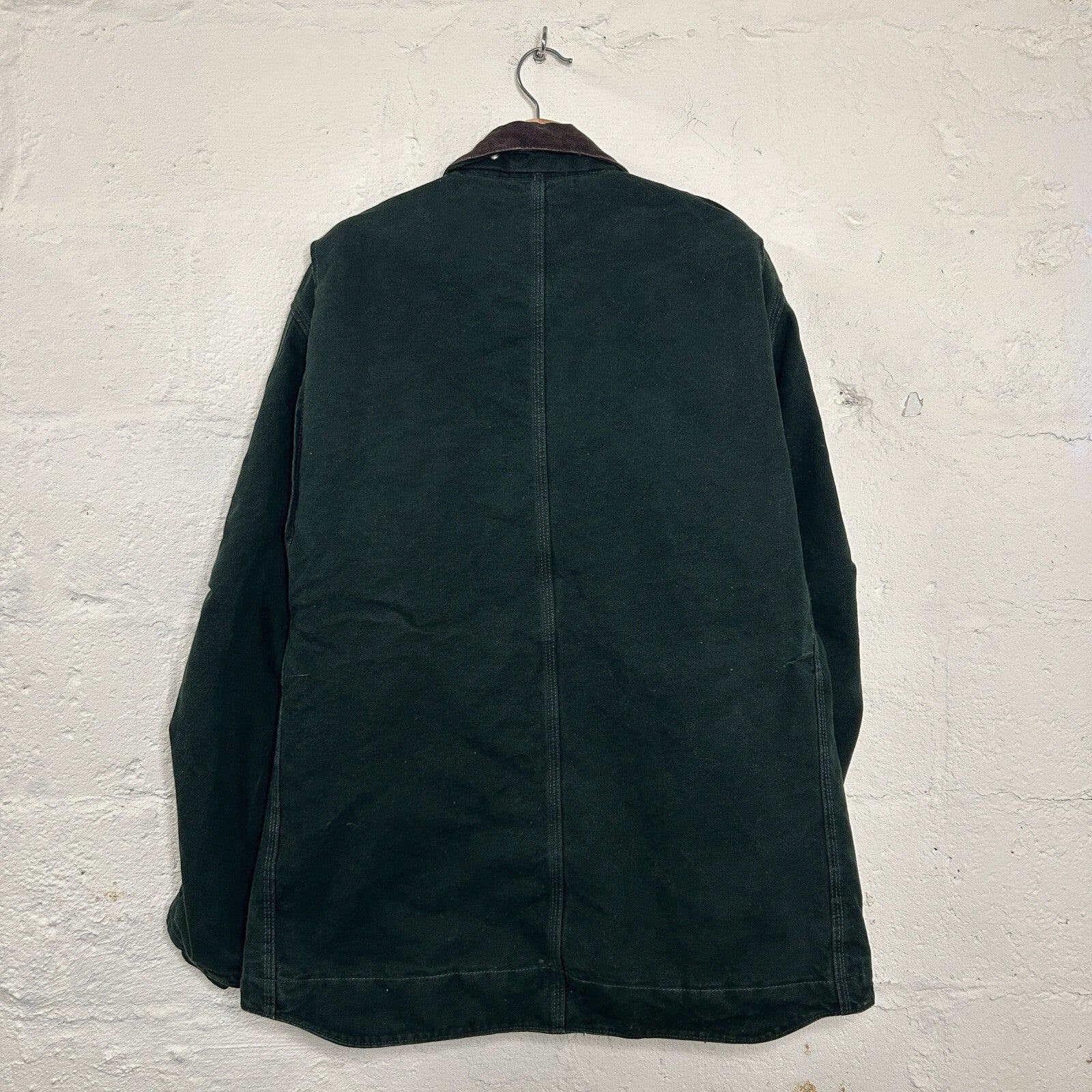 Vintage Carhartt Sandstone Sherpa-Lined Ridge Coat “Spruce” C61 SPC Men’s Large